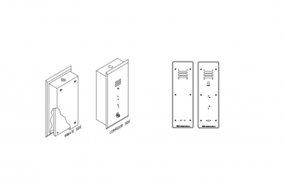 Voice Communicator - Flush mount Diagrams