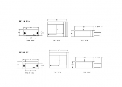 Security Drawers - Built-in Speakers Diagrams